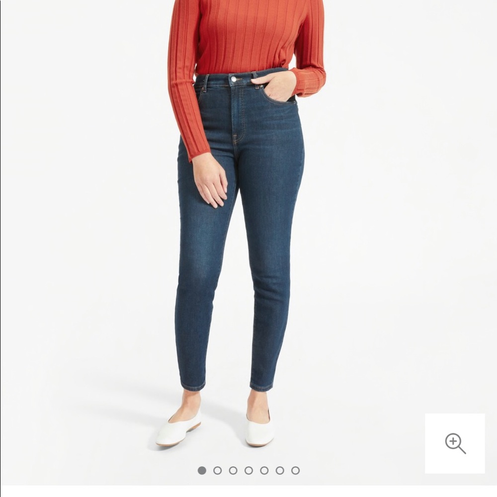 Everlane high rise stretch skinny, 25 ankle